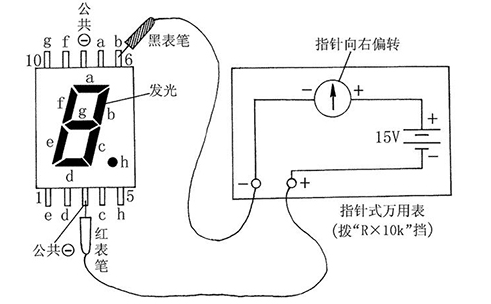 檢查發光數碼管的好壞